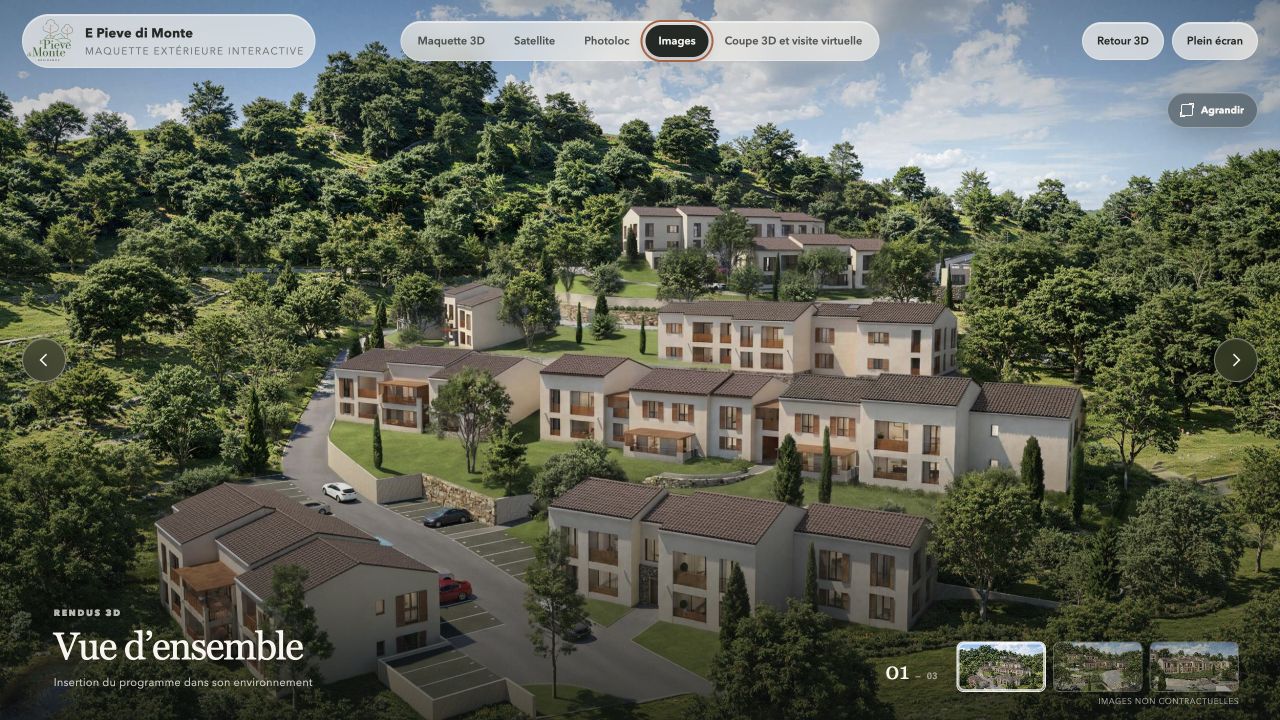 Galerie de rendus 3D du programme E Pieve di Monte